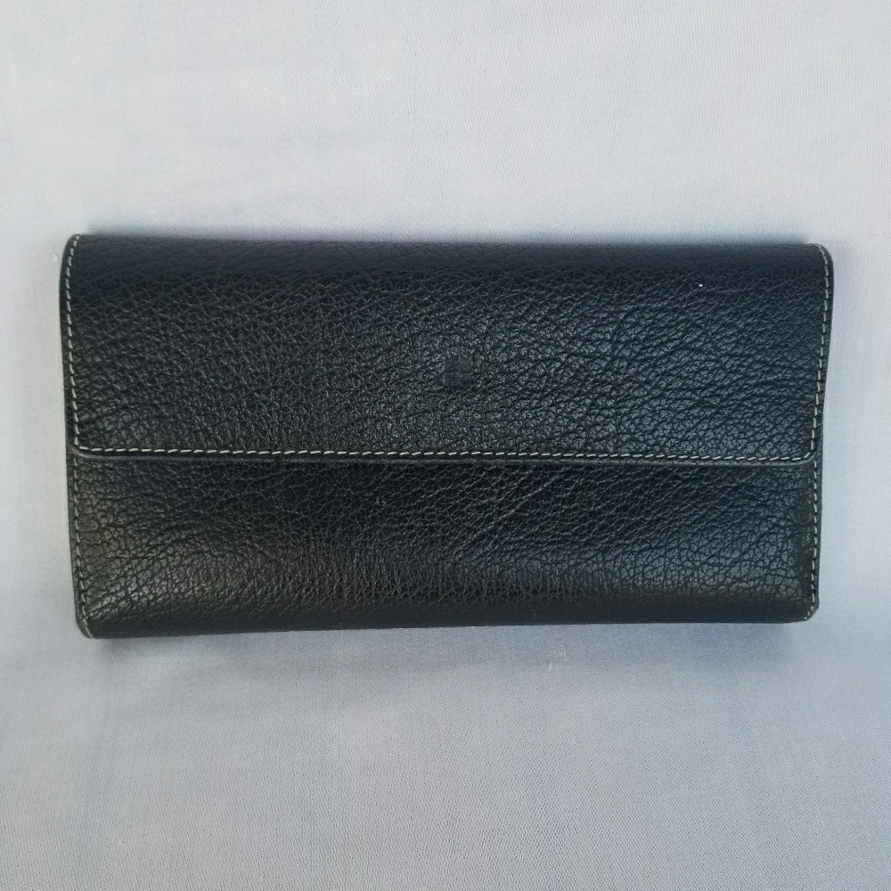 EUC Kate Spade Black Pebble Grain Leather Wallet - Picture 2 of 7